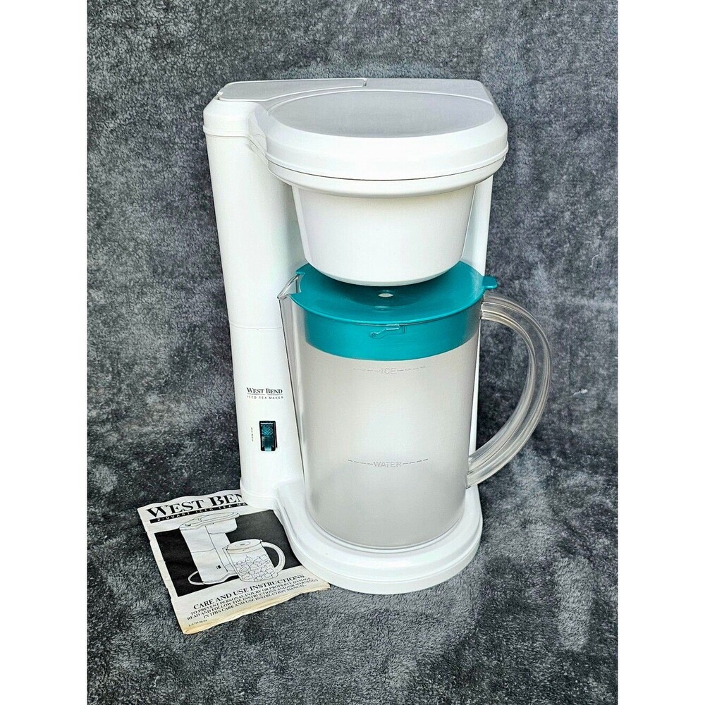 West Bend 2 Quart Electric Iced Tea Maker Vintage Model 6050E Tested & Working